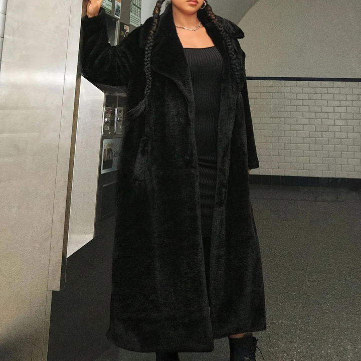 Laura - Elegancki płaszcz damski MALIE - idealny dla szykownego wyglądu!
