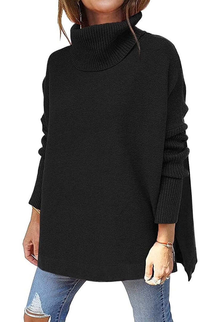 Alicja™ - Oversizowy Sweter Golf z Wełny