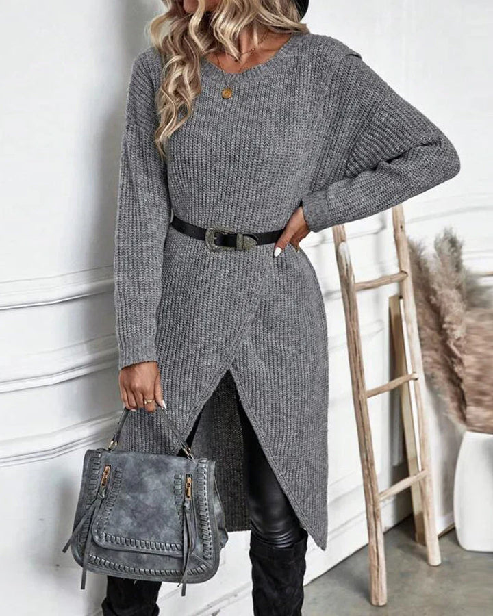 Zofia™ - Elegancki Długi Sweter Bawełniany