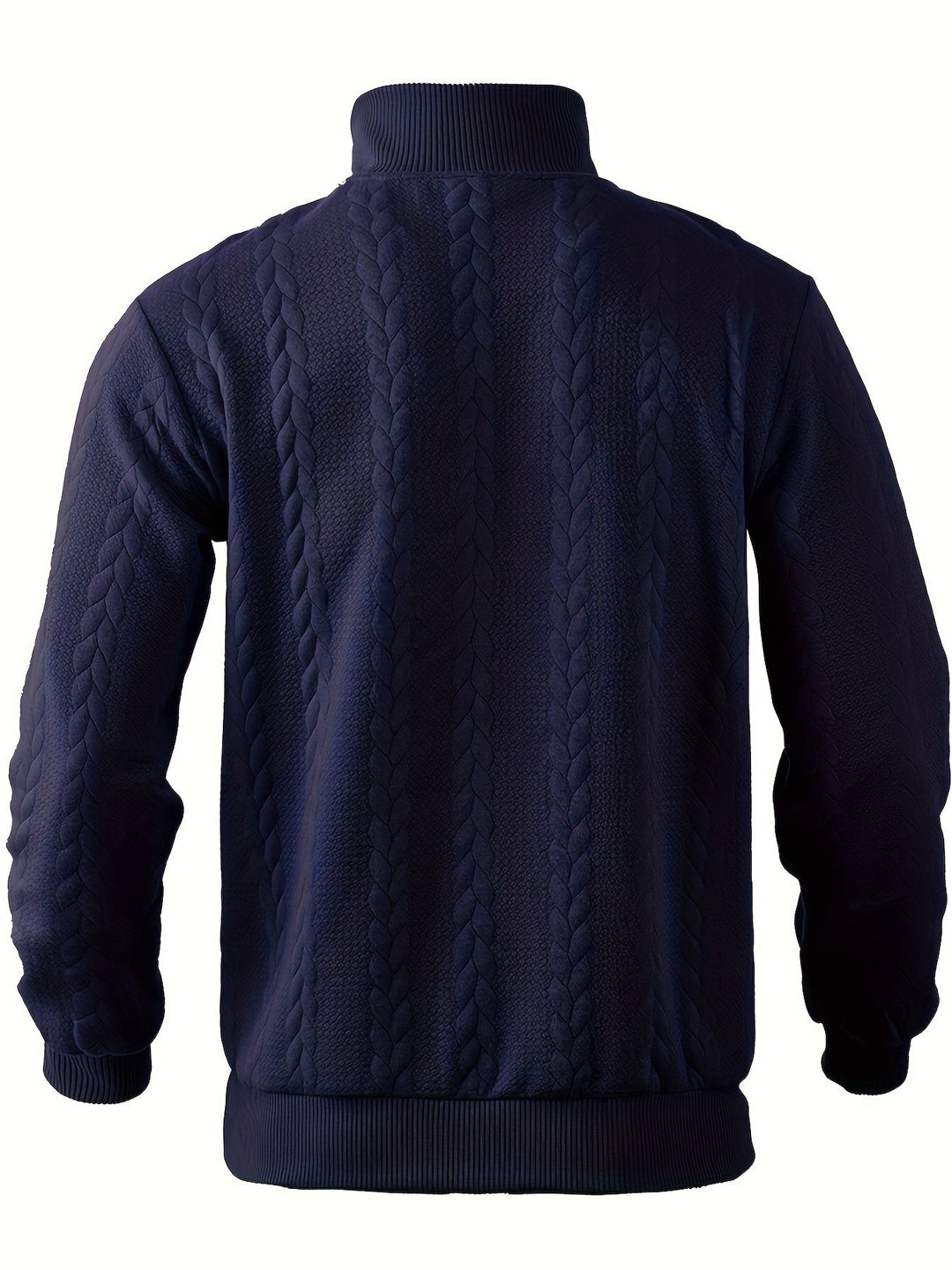 Tomasz™ - Męski Sweter z Zipperem w Kaszmirze Vintage