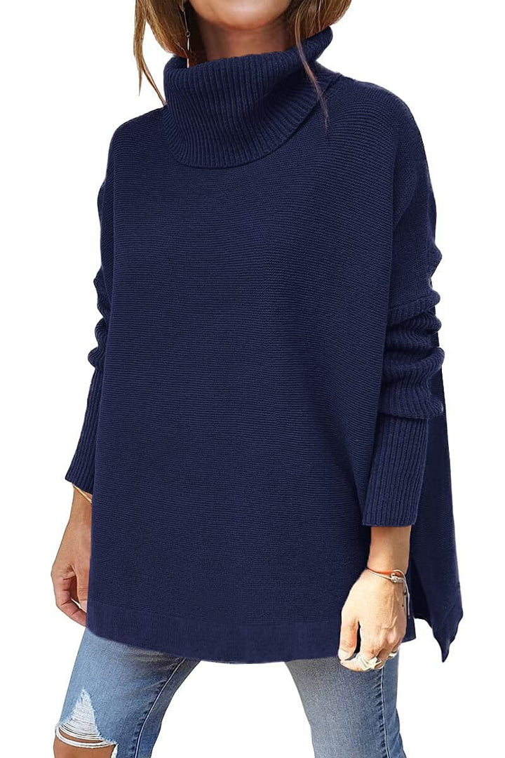 Alicja™ - Oversizowy Sweter Golf z Wełny