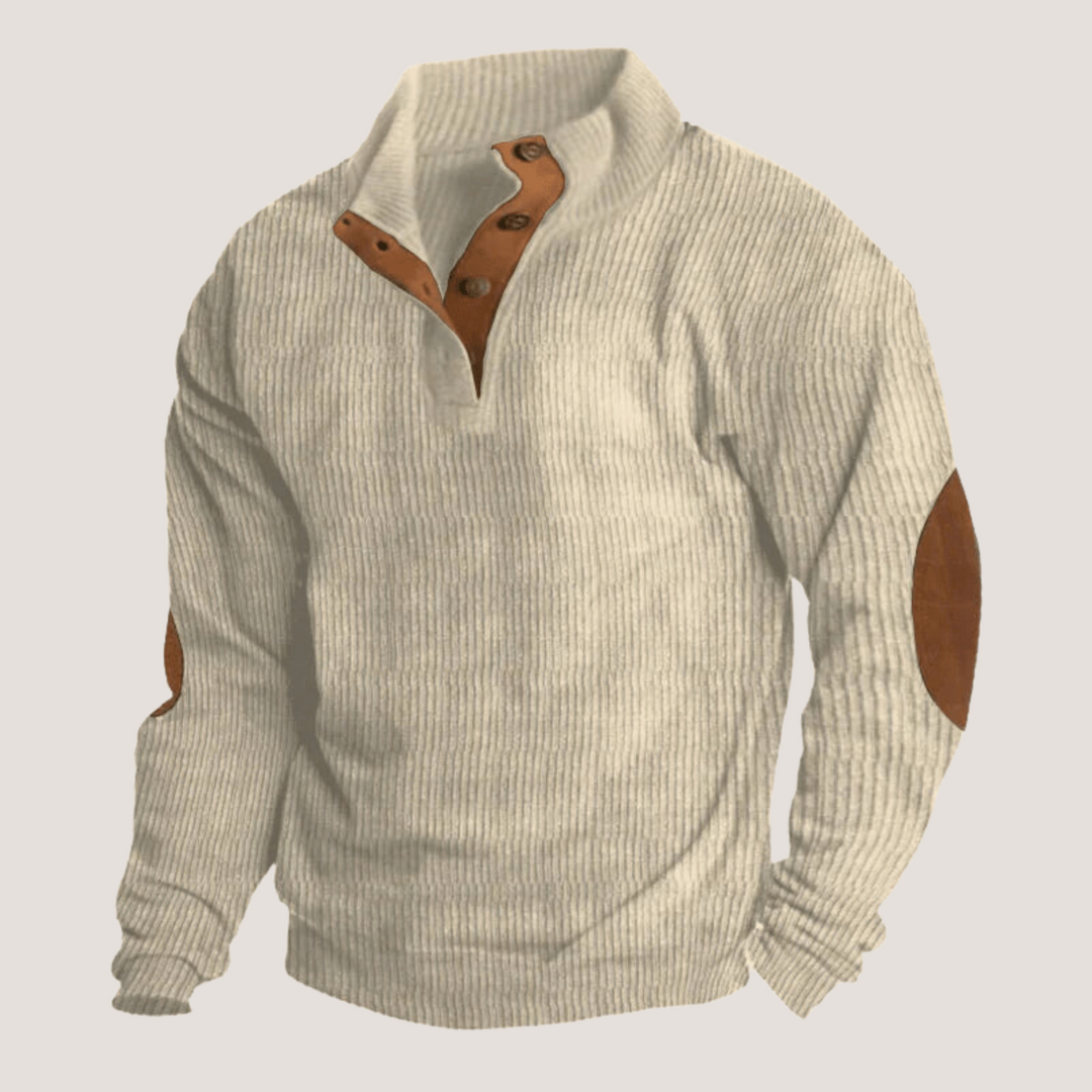 Tomasz™ - Bluza ze sztruksu z kołnierzem
