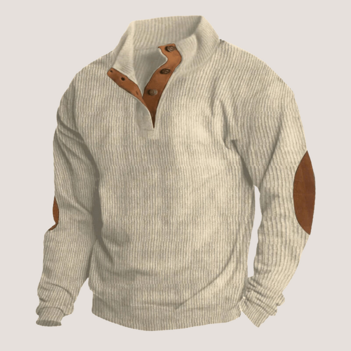 Tomasz™ - Bluza ze sztruksu z kołnierzem