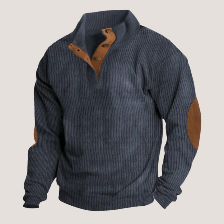 Tomasz™ - Bluza ze sztruksu z kołnierzem