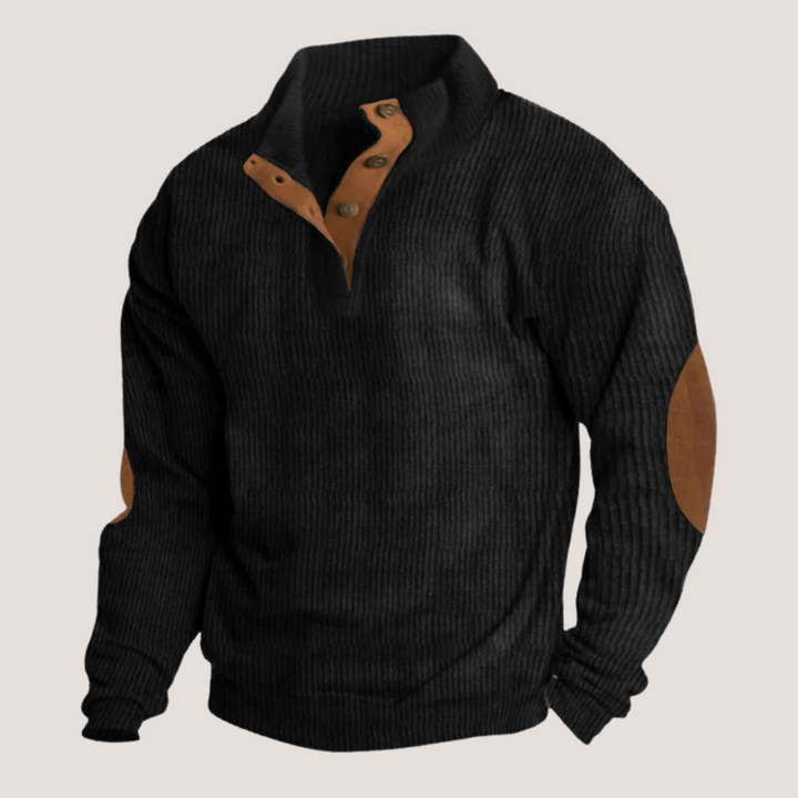 Tomasz™ - Bluza ze sztruksu z kołnierzem