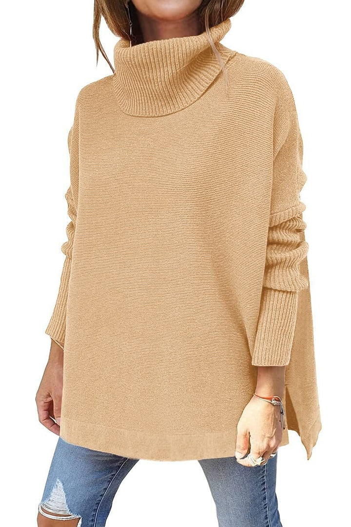 Alicja™ - Oversizowy Sweter Golf z Wełny