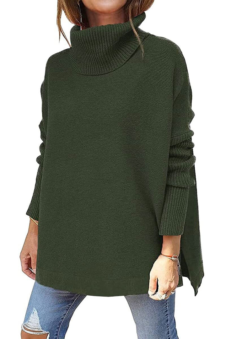 Alicja™ - Oversizowy Sweter Golf z Wełny