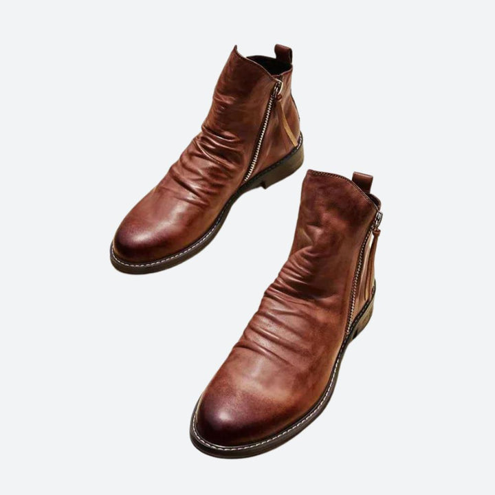 Szykowne męskie buty zapinane na zamek - Austin