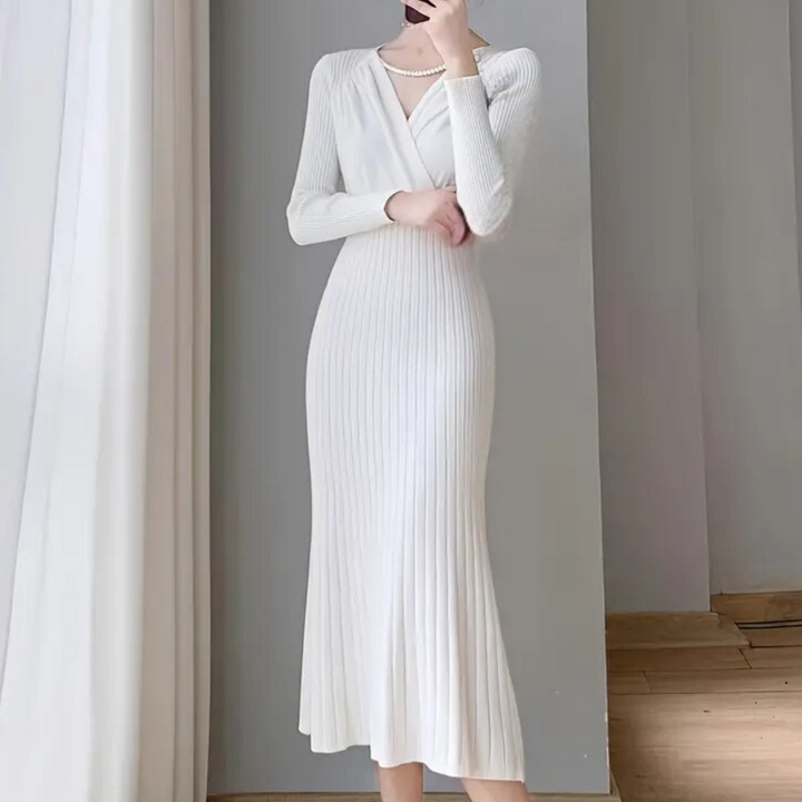 ARWENA - Elegancka sukienka z dzianiny dla kobiet
