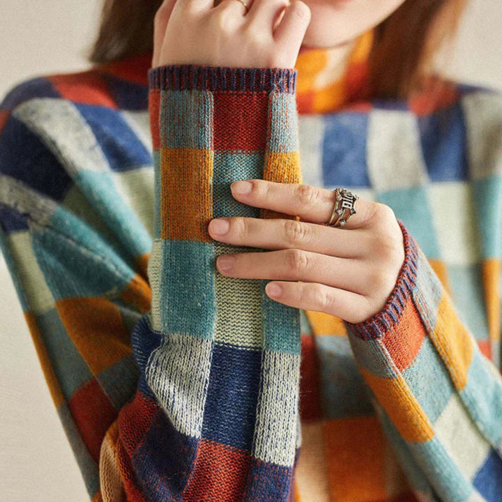 Karolina - Luksusowy, wygodny i stylowy kolorowy sweter