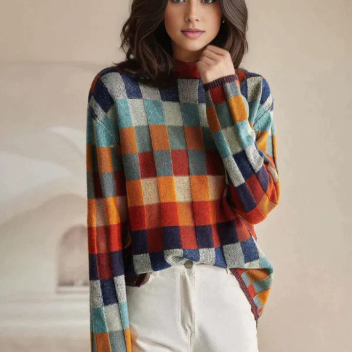 Karolina - Luksusowy, wygodny i stylowy kolorowy sweter