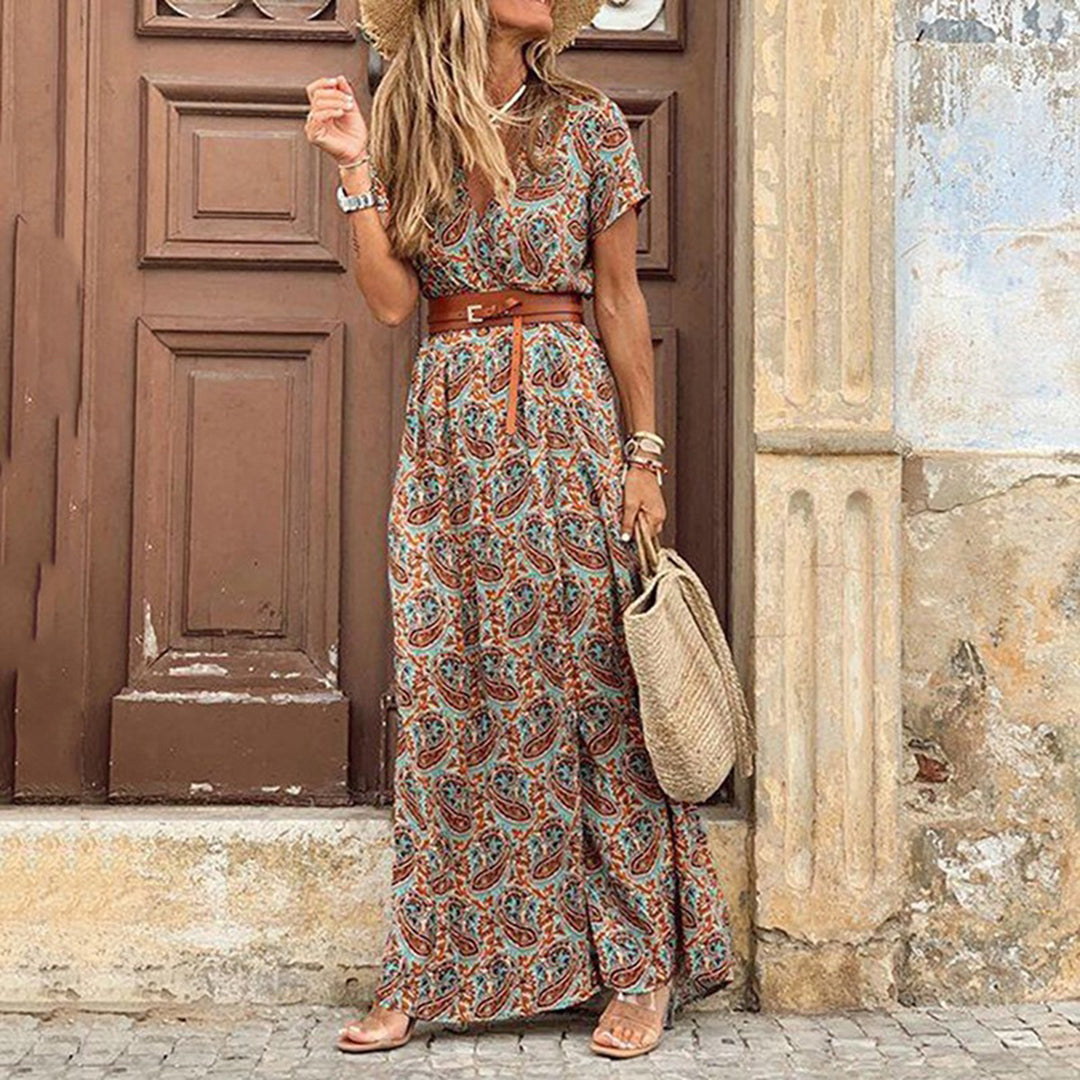AGNES - Szykowna i wyrafinowana sukienka maxi w stylu boho