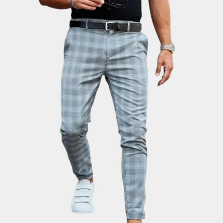 Filip - Stylowe spodnie męskie w kratę