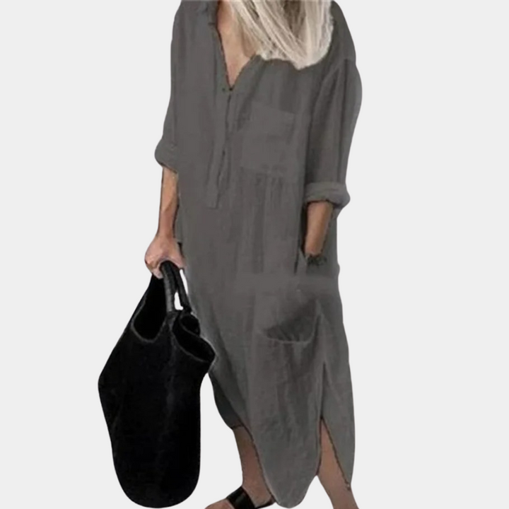 Andra - Elegancka i wygodna sukienka maxi dla kobiet