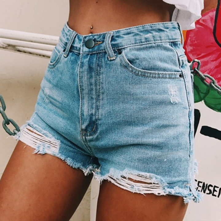 Ondine - Modne damskie szorty jeansowe na stylowe lato