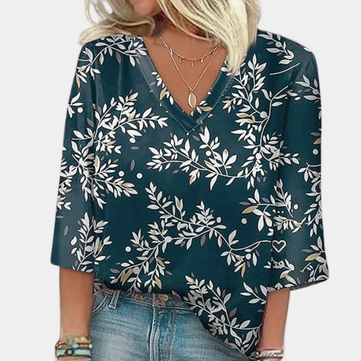 Laura - Elegancka damska bluzka w stylu vintage