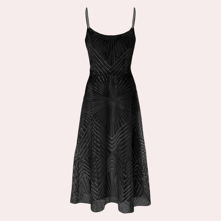 Blanca - Stylowa sukienka z eleganckimi odkrytymi plecami dla wyrafinowanego wyglądu