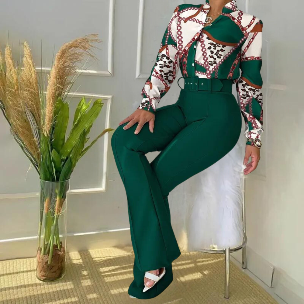 Weronika - Elegancki 2-częściowy komplet damski Gabriela