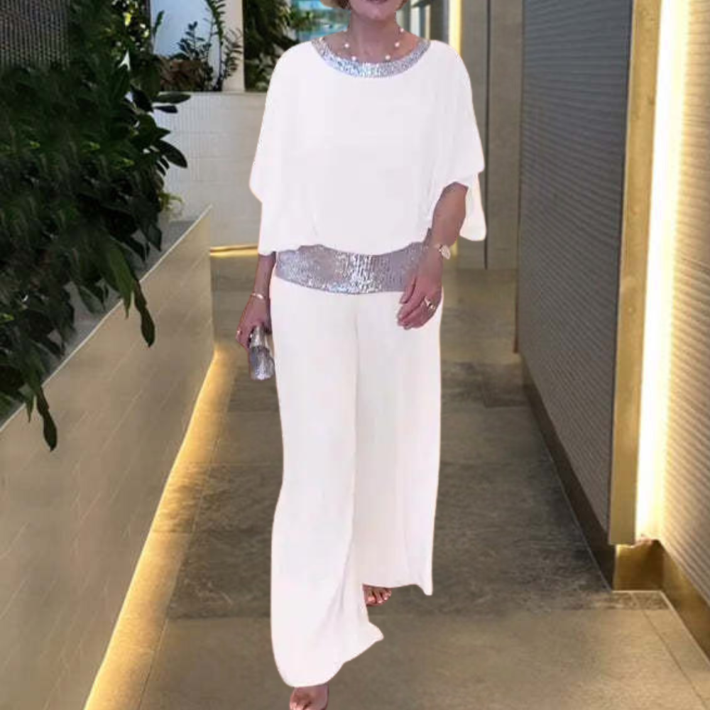 Alicja - Elegancki dwuczęściowy komplet damski zapewniający efektowny wygląd