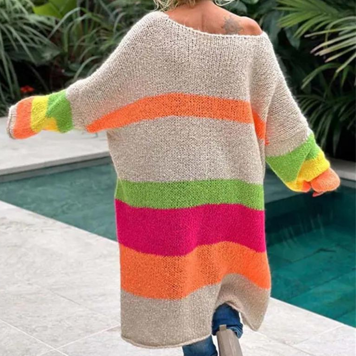 Gabriela - Stylowy i wygodny kolorowy sweter dla kobiet