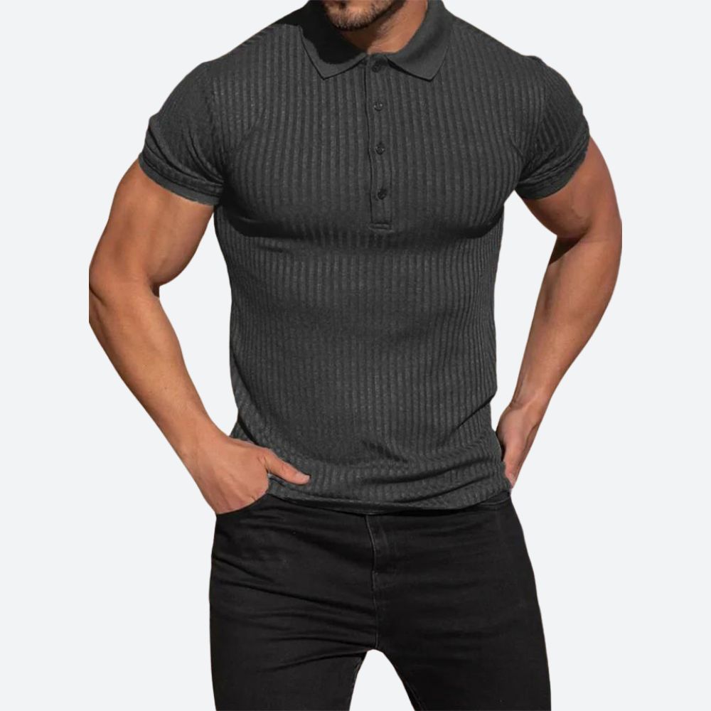 Stylowa koszulka polo z krótkim rękawem w swobodnym stylu - Clarence