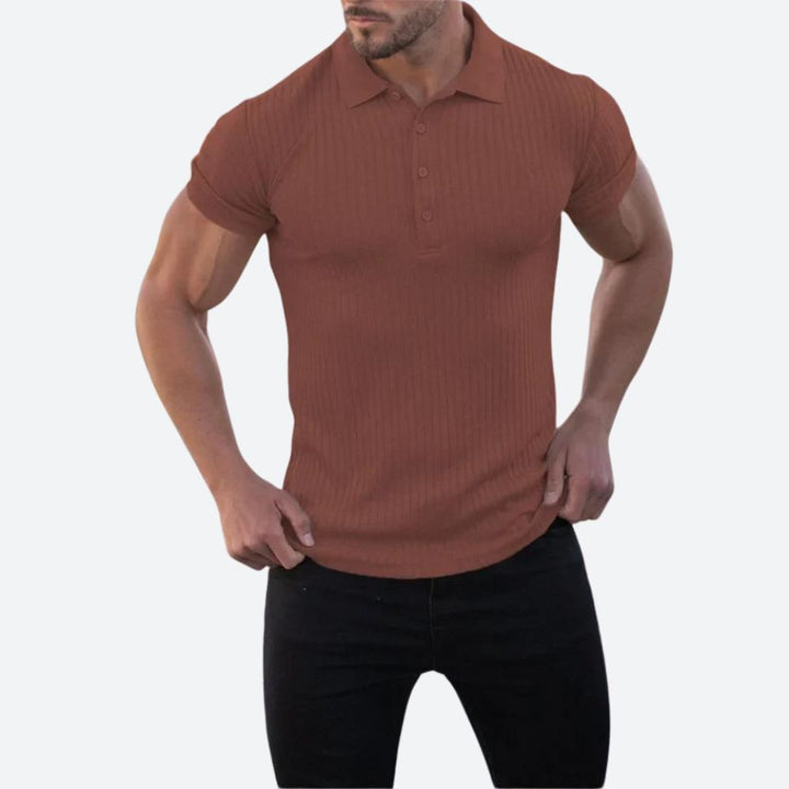 Stylowa koszulka polo z krótkim rękawem w swobodnym stylu - Clarence