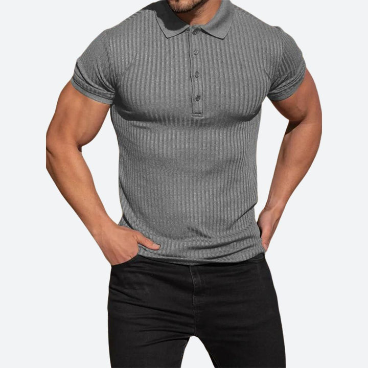 Stylowa koszulka polo z krótkim rękawem w swobodnym stylu - Clarence
