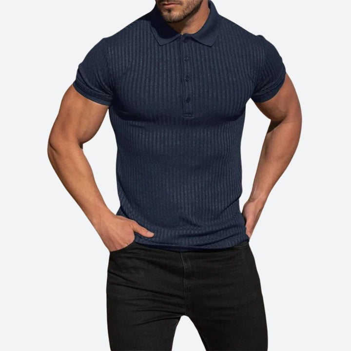 Stylowa koszulka polo z krótkim rękawem w swobodnym stylu - Clarence
