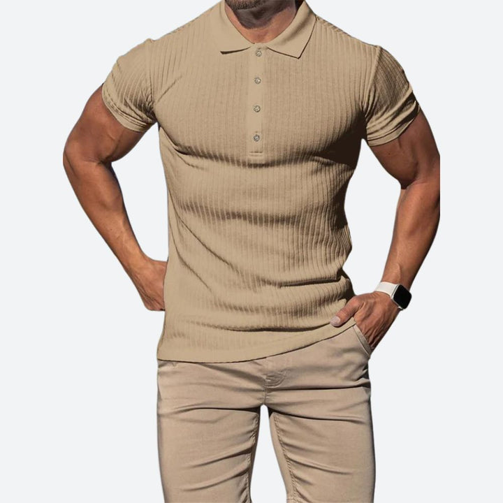 Stylowa koszulka polo z krótkim rękawem w swobodnym stylu - Clarence