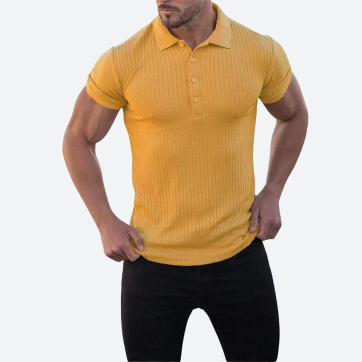 Stylowa koszulka polo z krótkim rękawem w swobodnym stylu - Clarence