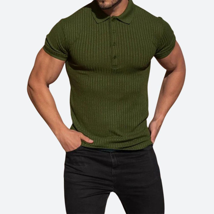 Stylowa koszulka polo z krótkim rękawem w swobodnym stylu - Clarence