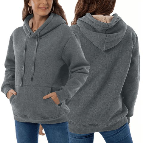 Katarzyna™ - Odwracalna Bluza z Kapturem z Mikrofibry