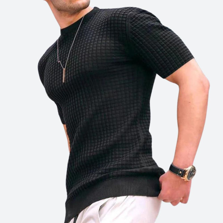 Grego 3D Waffle Casual Tee - Podnieś swój styl!