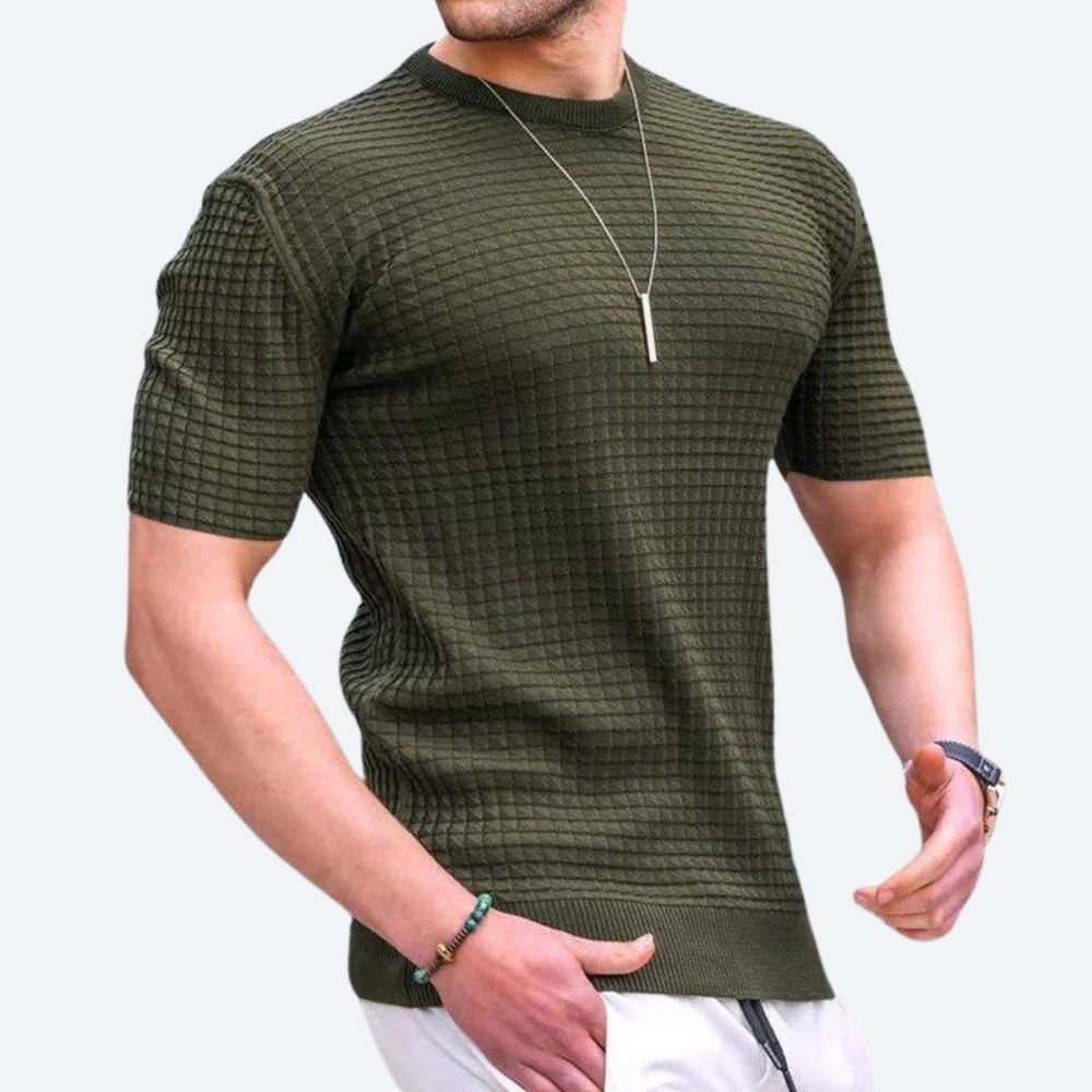 Grego 3D Waffle Casual Tee - Podnieś swój styl!