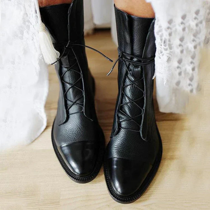 Alina - Klasyczne buty vintage z eleganckim obcasem