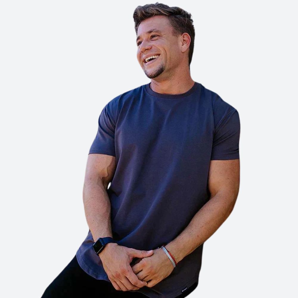 Stylowa koszulka Muscle Fit dla mężczyzn - Jemra
