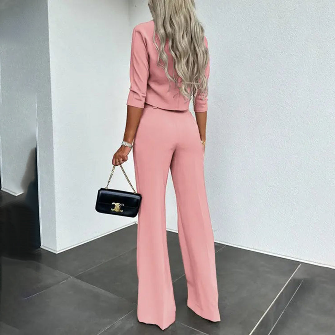 Amelia - Elegancki, dwuczęściowy zestaw dla niewymuszonego wyrafinowania