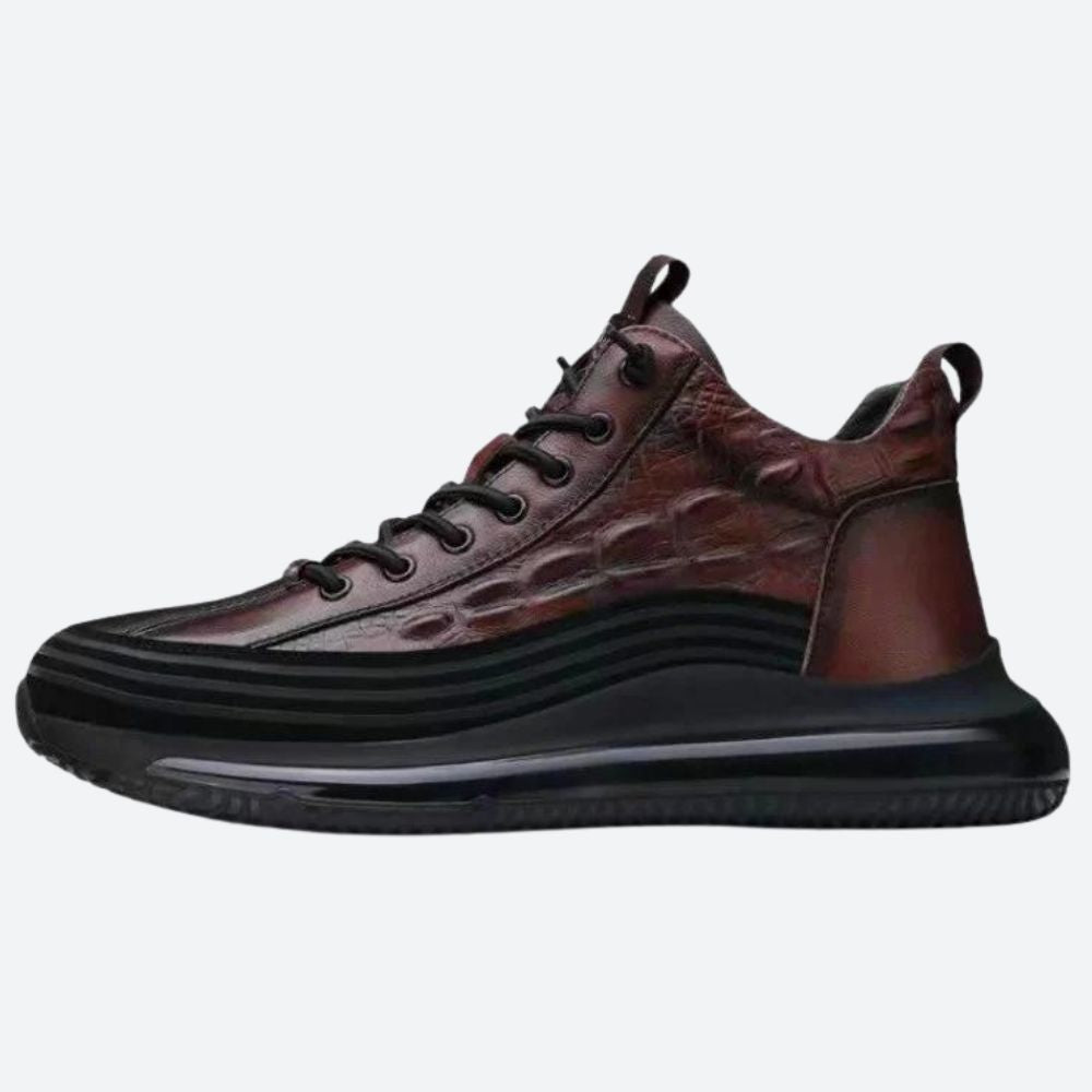 Stylowe męskie buty ze skóry bydlęcej z wygodnymi poduszkami powietrznymi - Mees
