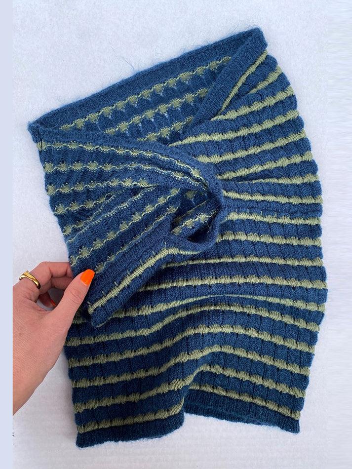 Fenna - Modny przycięty top bandeau z modnym akcentem dla kobiet