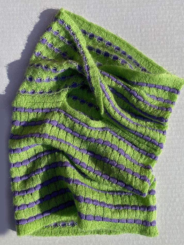 Fenna - Modny przycięty top bandeau z modnym akcentem dla kobiet