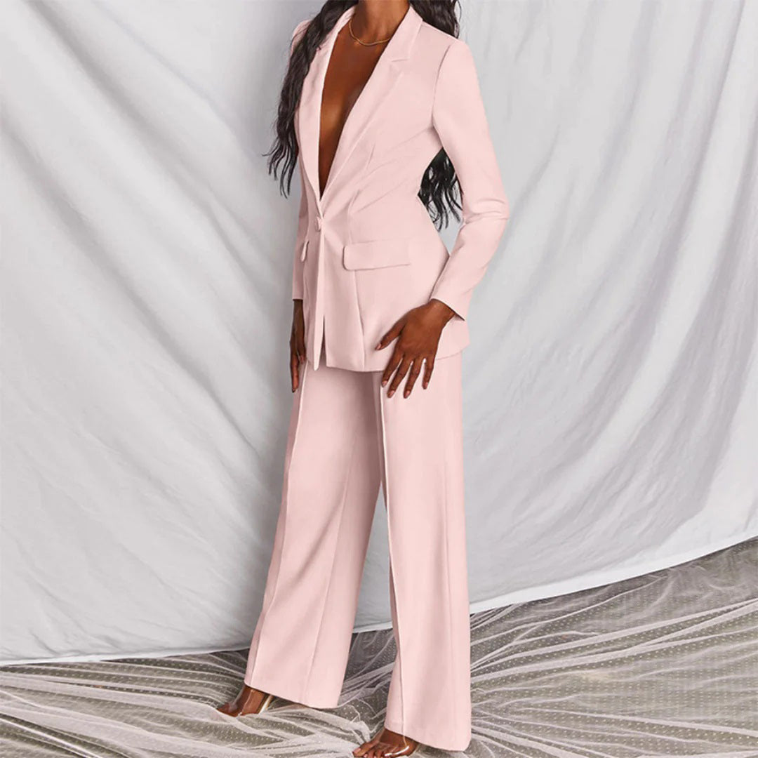 Liliana - Sofisticada Conjunto de Blazer y Pantalón