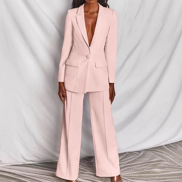 Liliana - Sofisticada Conjunto de Blazer y Pantalón