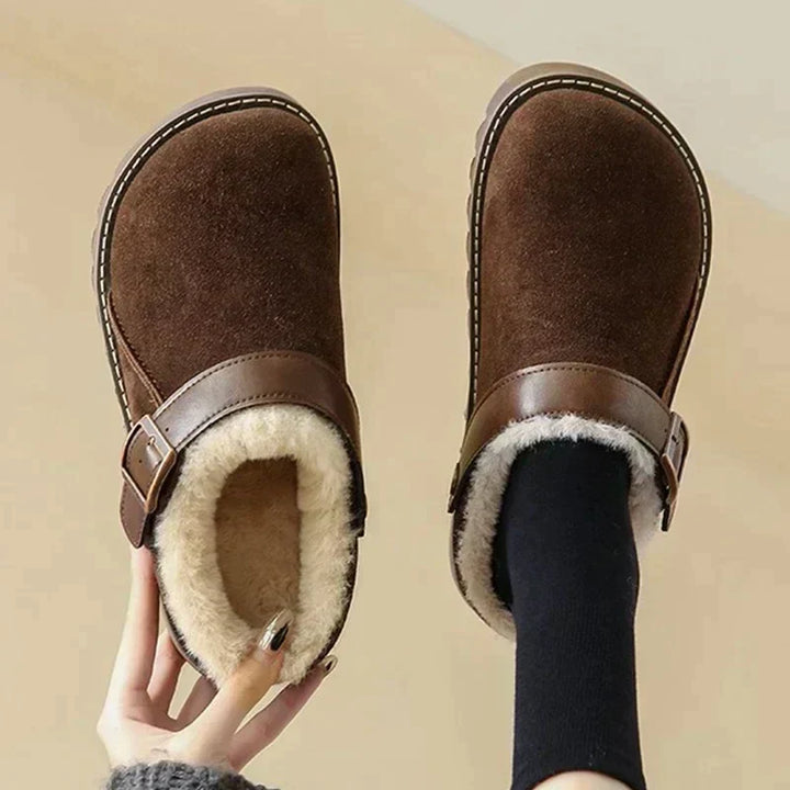 Macie - Eleganckie kapcie damskie wyściełane futrem na stylową jesień