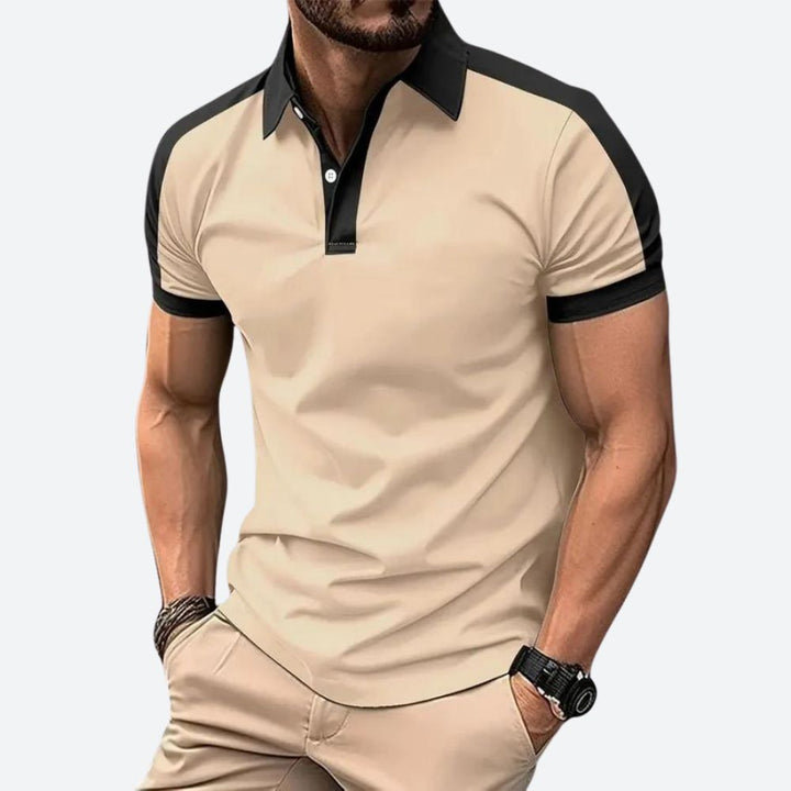 Stylowa męska koszulka polo z krótkim rękawem - Sam