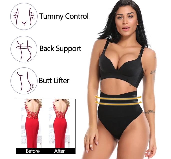 Joanna™ - Kształtujący w Spandexie z Wysokim Stanem