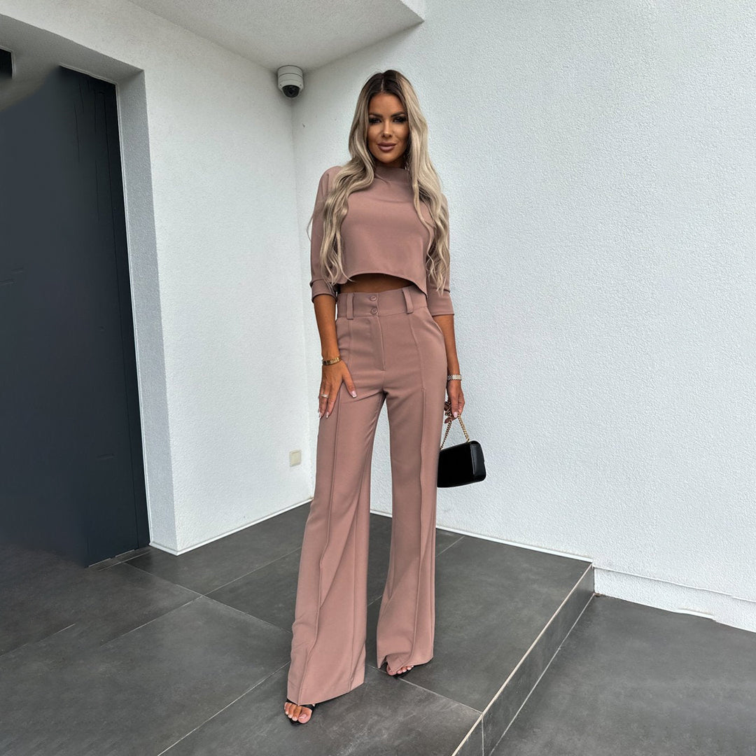 Amelia - Elegancki, dwuczęściowy zestaw dla niewymuszonego wyrafinowania