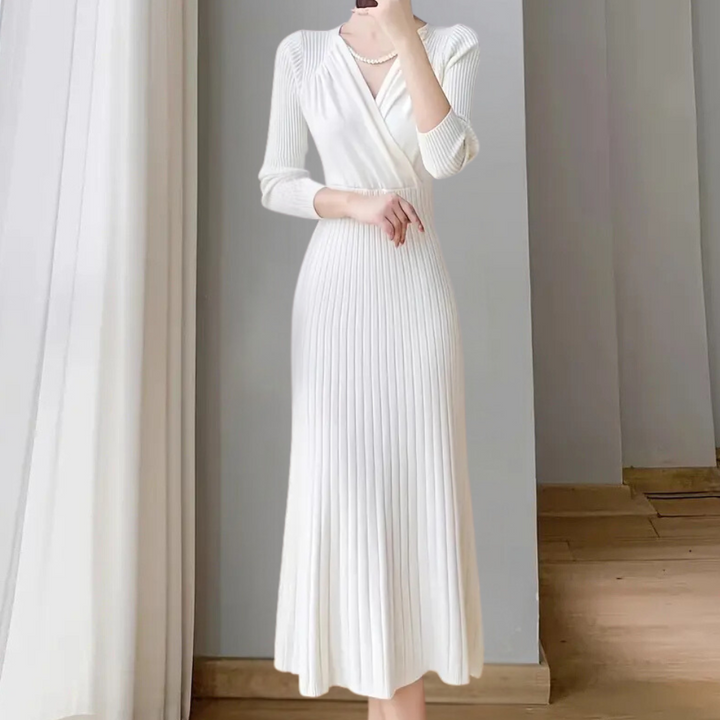 ARWENA - Elegancka sukienka z dzianiny dla kobiet
