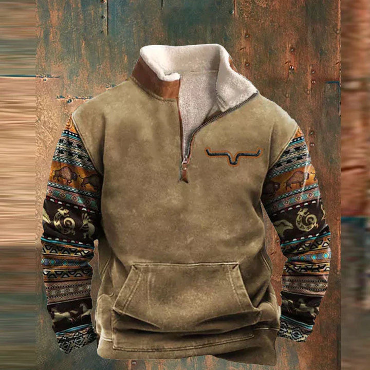 Mateusz™ - Nowoczesny Fleece Zip-Up Sweter