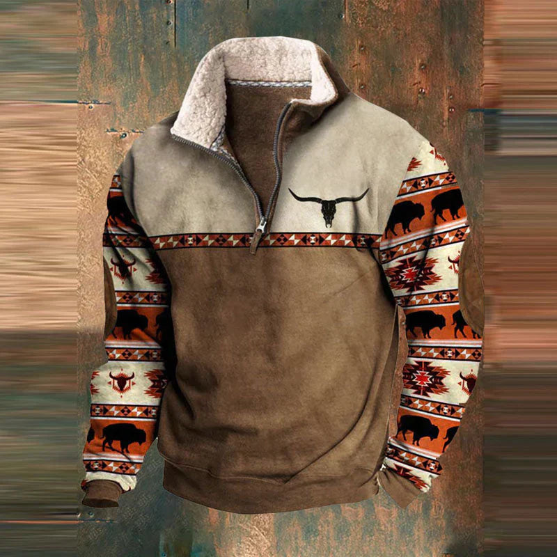 Mateusz™ - Nowoczesny Fleece Zip-Up Sweter