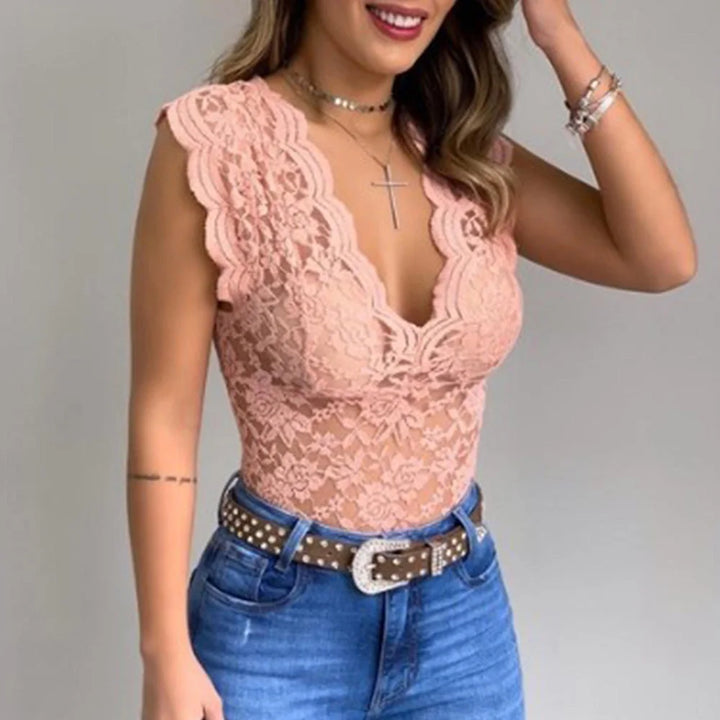 Esme - Elegancka bluzka bez rękawów o dopasowanym kroju dla kobiet